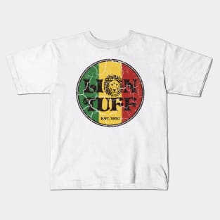 Lion Tuff Vintage Circle Kids T-Shirt
